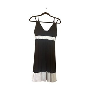 Express Black and White Dress Mini Dress Size Medium